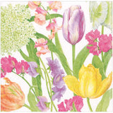 Caspari Spring Flower Show 3ply 40cm paper napkins
