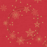Dunisoft® Star Shine Red 40cm napkin/ serviette. Dinner size napkin