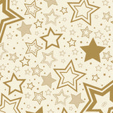 Dunisoft® 40cm Napkins - Holiday Star Cream