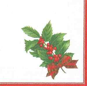 Rondo Santa and Teddy 3ply 34cm tissue (luncheon size) rondo napkins/ serviettes.  Scalloped edged round napkin by Ideal Home Range.  Available in packs of 12 napkins