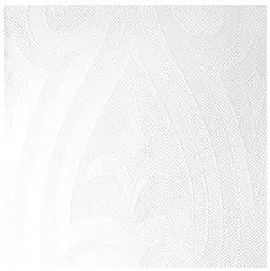 Duni Elegance Lily white 40cm napkin/ serviette.  Dinner size napkin