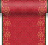 Dunicel® 3 in 1 0,4 x 4,8 m Christmas Deco Red, perforated every 40cm