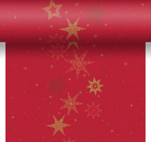 Dunicel® 3 in 1 0,4 x 4,8 m Star Stories Red, perforated every 40cm