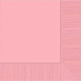 High quality 3ply 33cm pretty pink paper luncheon napkins by Amscan  33cm x 33cm Available in packs of 20 napkins
