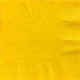 High quality 3ply 33cm Yellow Sunshine paper luncheon napkins by Amscan  33cm x 33cm Available in packs of 20 napkins
