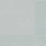 High quality 3ply 33cm Silver paper luncheon napkins by Amscan  33cm x 33cm Available in packs of 20 napkins