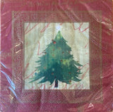 Amscan 2ply 33cm Rustic Christmas Napkin.  16 Luncheon Napkins per Package 16.5 x 16.5 cm when closed, 33 x 33cm when open