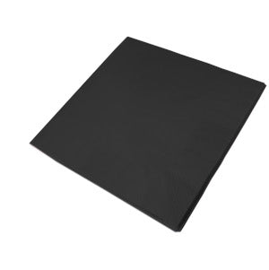3ply 40cm black Swantex disposable paper napkins 100 per pack