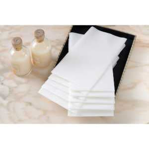 Swansoft luxury disposable white hand towels.  Folded size 10 x 20cm.  Unfolded size 30 x 40cm