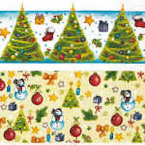 Paper + Design 3ply 33cm Colourful Christmas Napkin. Triple-ply material offers convenience and durability. 20 Luncheon Napkins per Package 16.5 x 16.5 cm when closed, 33 x 33cm when open